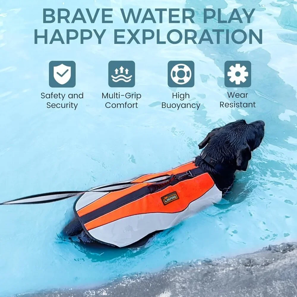 Dog Life Jacket & Swimming Safety Vest